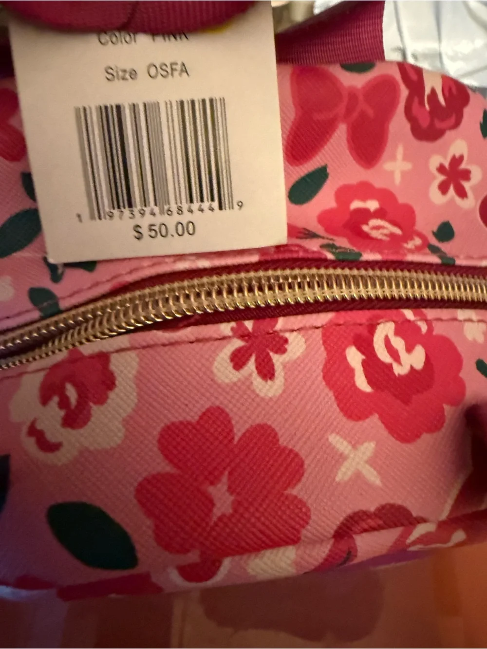 Disney Minnie Mouse Floral Pink Kids Mini Backpack